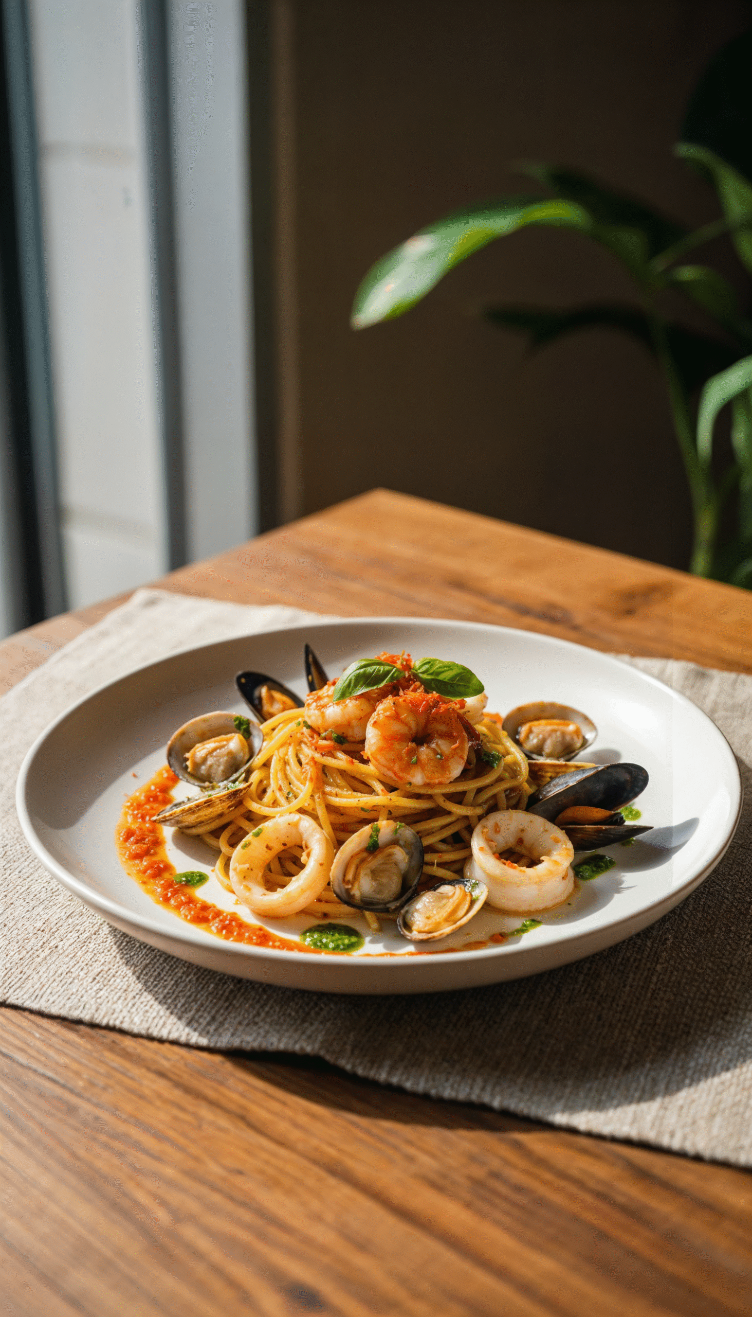 Spaghetti seafood & Vongole